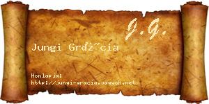 Jungi Grácia névjegykártya